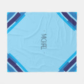 Geometrie mit monogramm Fleece Blanket (Vorderseite (Horizontal))