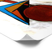 Geometrie - Moderne Bauhaus Geometrische Kunst Poster (Ecke)