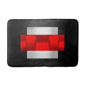 Geometrie Modernes Red Gray Silver Black Oriental  Badematte (Vorderseite)