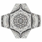 Geometrie - Monochrom: Kosmische Präzision Fußball (Flach)