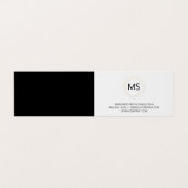 Geometrie / Monogramm / einfach Visitenkarten (Außenseite Aufgefaltet)