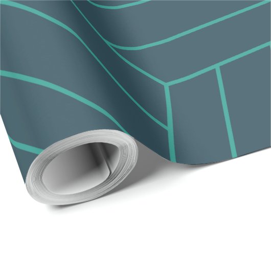 Geometrie Muster Graphic Geschenkpapier (Rolleneckpunkt)