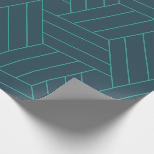 Geometrie Muster Graphic Geschenkpapier (Ecke)