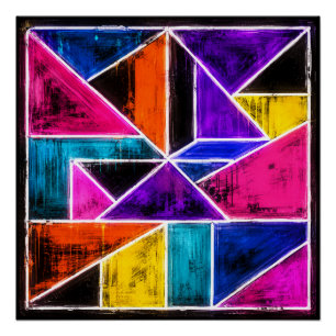 Geometrie-Muster-Kunst Poster