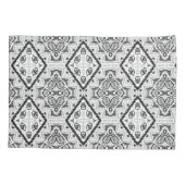 Geometrie , Muster , Schwarz und Weiß Kissenbezug (Rückseite)