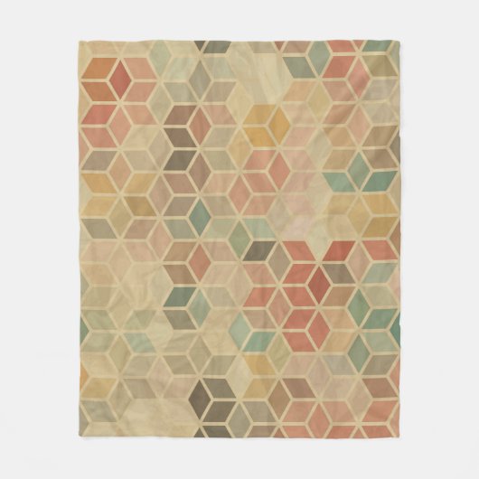 Geometrie nach hinten: Nahtloses Design Fleecedecke (Vorderseite)