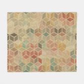 Geometrie nach hinten: Nahtloses Design Fleecedecke (Vorderseite (Horizontal))