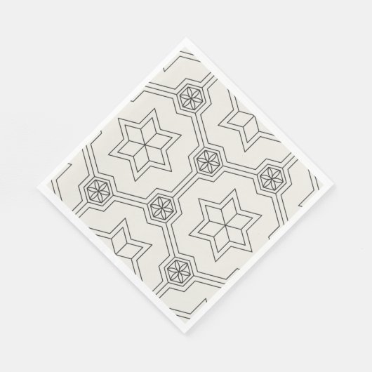 Geometrie Nahtlose Muster Napkins Serviette (Ecke)