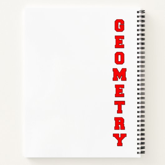 Geometrie Notizblock (Rückseite)