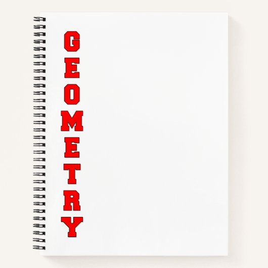 Geometrie Notizblock (Vorderseite)