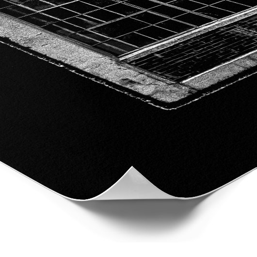 Geometrie Nr. 15 mit Grenze Poster (Ecke)