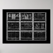 Geometrie Nr. 15 mit Grenze Poster (Vorne)