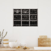 Geometrie Nr. 15 Poster (Küche)