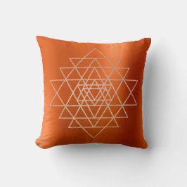 Geometrie Peach Pink Rose Gold Dreiecke Orange Vip Kissen