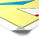 Geometrie-Poster: Arten von Dreiecken Poster (Ecke)