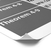 Geometrie-Poster: Euclidean Theorems 4-1 bis 4-9 Poster (Ecke)