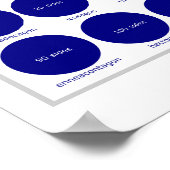 Geometrie-Poster: Regelmäßige Polygone Poster (Ecke)