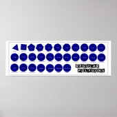 Geometrie-Poster: Regelmäßige Polygone Poster (Vorne)
