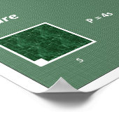 Geometrie-Poster: Zahlen des Flugzeug Poster (Ecke)