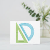 Geometrie Postkarte (Stehend Vorderseite)