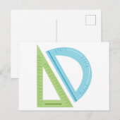 Geometrie Postkarte (Vorne/Hinten)