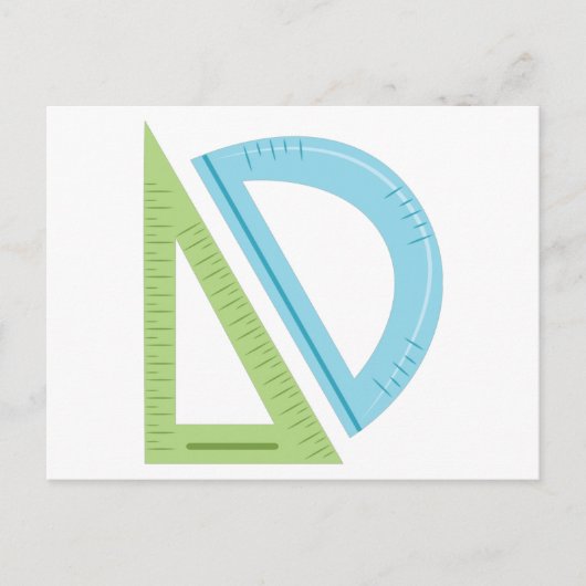 Geometrie Postkarte (Vorderseite)