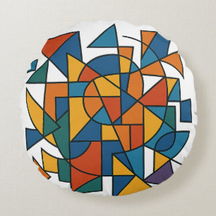 Geometrie Rundes Kissen