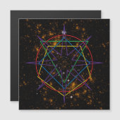 Geometrie-Sigilium Magnetkarte (Vorne/Hinten)