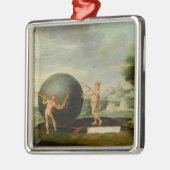 Geometrie Silbernes Ornament (Links)