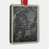 Geometrie Silbernes Ornament (Rechts)