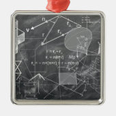 Geometrie Silbernes Ornament (Vorne)