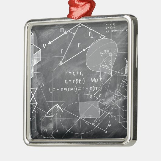 Geometrie Silbernes Ornament (Links)