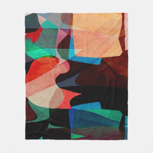 Geometrie Textur klassisches Muster Fleecedecke (Vorderseite)