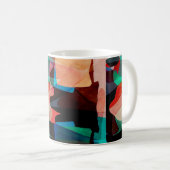 Geometrie Textur klassisches Muster Kaffeetasse (VorderseiteRechts)
