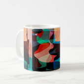 Geometrie Textur klassisches Muster Kaffeetasse (Vorderseite Links)