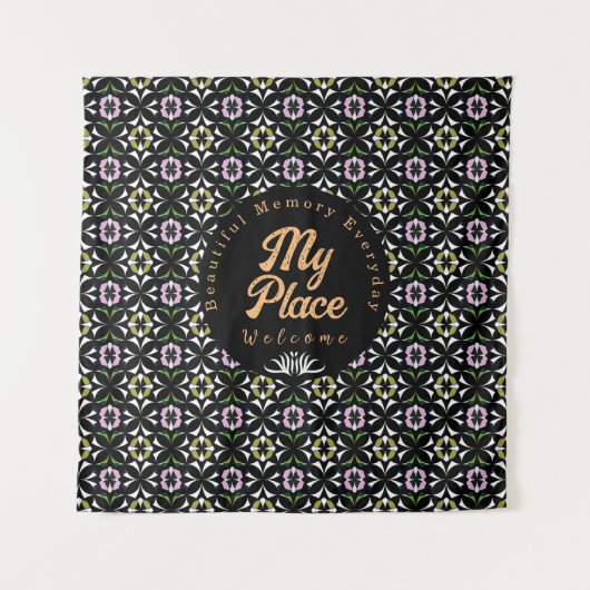 Geometrie Wandteppich (Vorderseite)