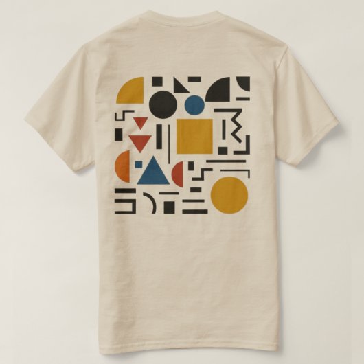 Geometrie zum Feiern T-Shirt (Design Rückseite)