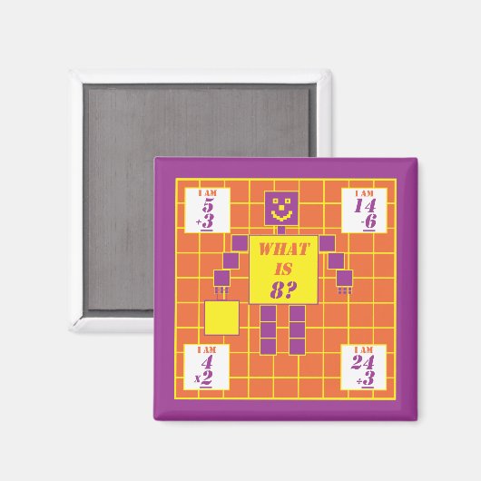 Geometrien-Magnet-Platz-Alter 8 Magnet (Vorderseite/Rückseite)