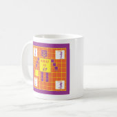 Geometrien-Tasse-Quadrat-Alter 4 Kaffeetasse (Vorderseite Links)
