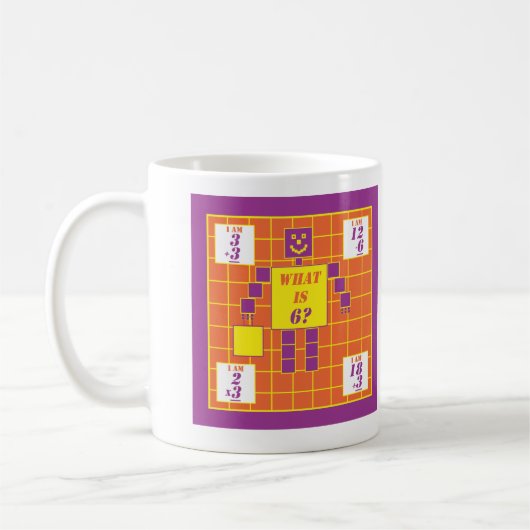 Geometrien-Tasse-Quadrat-Alter 6 Kaffeetasse (Links)