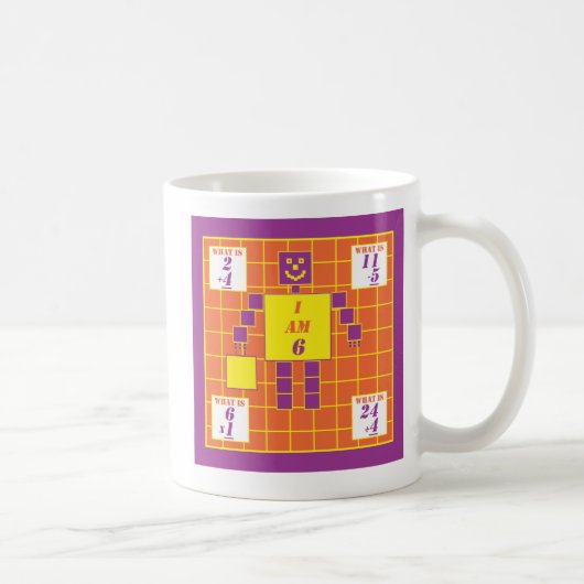 Geometrien-Tasse-Quadrat-Alter 6 Kaffeetasse (Rechts)