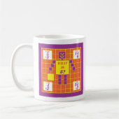 Geometrien-Tasse-Quadrat-Alter 8 Kaffeetasse (Links)