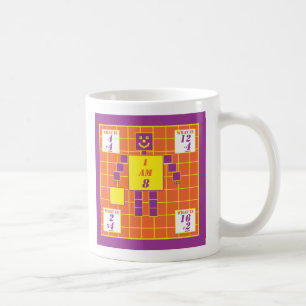 Geometrien-Tasse-Quadrat-Alter 8 Kaffeetasse