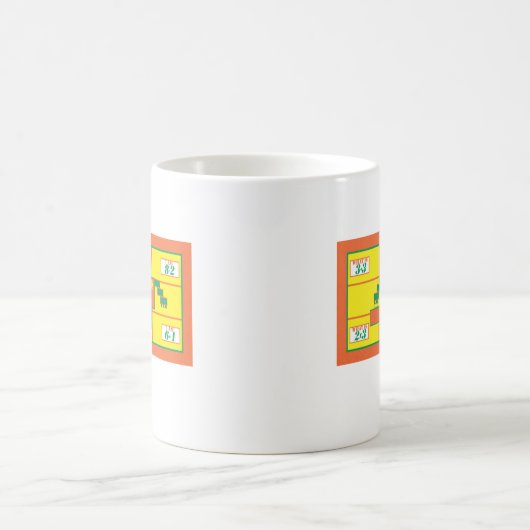 Geometrien-Tasse-Rechteck-Alter 6 Kaffeetasse (Mittel)