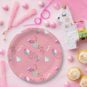 Geometrien und Squiggles der 90er Jahre Pappteller (Party)