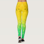 Geometrien - Zitronen Limon Leggings (Rückseite)