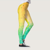 Geometrien - Zitronen Limon Leggings (Rechts)