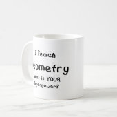 Geometrieunterricht Kaffeetasse (Vorderseite Links)