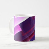 Geometrisblau Kaffeetasse (Vorderseite Links)