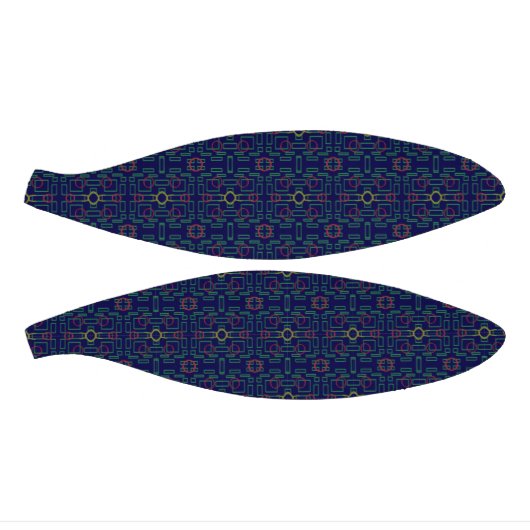 Geometrisblau Mini Basketball (Panele)